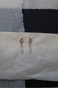 Droplet Earrings with Dangling Pear-Shaped Accents